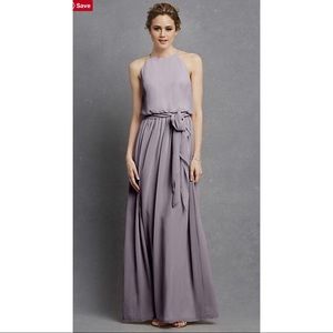 Donna Morgan Dark Gray Bridesmaid Dress